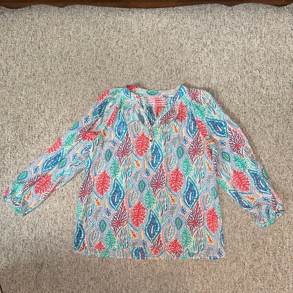 Lilly Pulitzer Elsa Silk Top